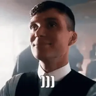 🙂 Tommy Shelby Peaky Blinders Peaky Blinders, Tommy Shelby, Cillian Murphy, Drama criminal, Birmingham, Drama británico, Gánster, Drama de época whatsapp sticker