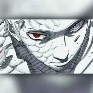 ⚫️ Obito Uchiha Naruto Anime, Manga, Uchiha, Obito, Sharingan telegram sticker