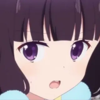 💕 anime, cute, girl, cartoon, manga, portrait telegram sticker
