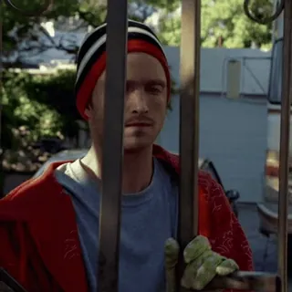🚬 Jesse Pinkman Breaking Bad jesse pinkman, breaking bad, watching, peeking, staring, fence, aaron paul telegram sticker