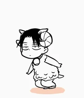 🐏 Anime, Dibujos animados, Monstruo, Personaje, Chibi, Divertido telegram sticker