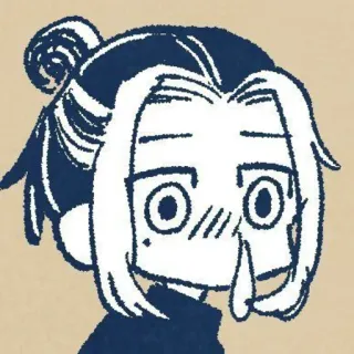 😪 Аниме, Персонаж, Эмоциональный, Мультфильм, Иллюстрация telegram sticker