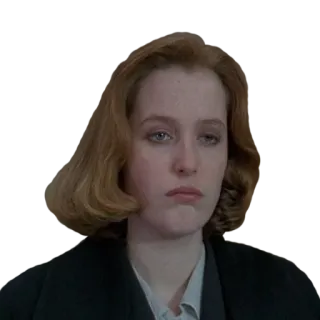 😿 Dana Scully The X-Files Dana Scully, X-Files, Agente Scully, Serie TV, Gillian Anderson telegram sticker