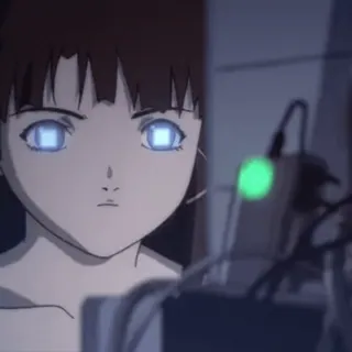 🖥 Lain Iwakura Serial Experiments Lain อนิเมะ, ไซเบอร์พังก์, serial experiments lain, lain, wired telegram sticker