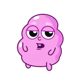 👍 cartoon, blob, character, cute, sleepy whatsapp sticker