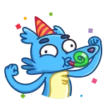 🥳 アニメ, 動物, パーティー, お祝い, 面白い, 可愛い, キャラクター telegram sticker