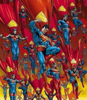 🦸‍♂ Superman Superman, superhero, DC Comics, flying, cape telegram sticker