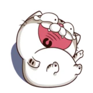 🤣 猫, 漫画, 面白い, 動物, かわいい, ステッカー telegram sticker