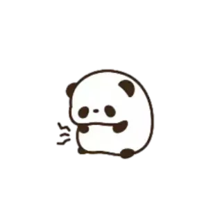 😓 Panda, Mono, Animal, Dibujo animado telegram sticker