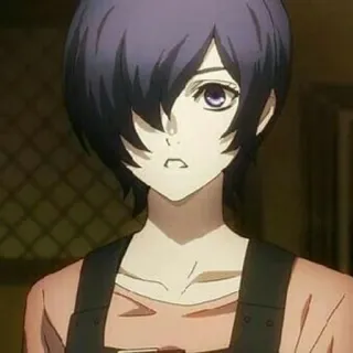 🐰 Touka Kirishima Tokyo Ghoul Аниме, Манга, Тоука, Токийский гуль, Персонаж, Портрет telegram sticker