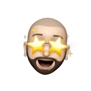 💥 Emoji, Sternenaugen, Gesicht, Funkeln, Glücklich, Fröhlich whatsapp sticker