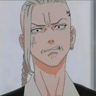 😡 Ken Ryuguji Tokyo Revengers anime, portrait, character, Tokyo Revengers, Ken Ryuguji, Draken telegram sticker