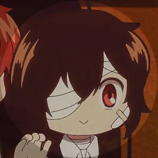 😋 anime, chibi, bandage, cute, cartoon, character telegram sticker