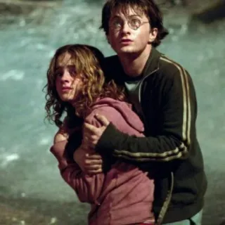 💋 Harry Potter гарри поттер, гермиона грейнджер, персонажи, дружба, фильм telegram sticker