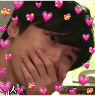 🥒 @nct_memes corazón, meme, amor, lindo telegram sticker
