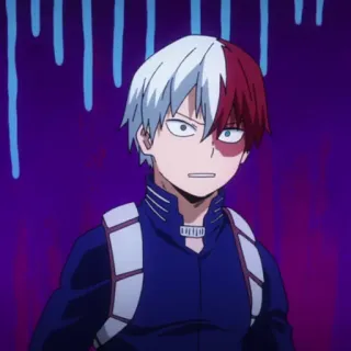 🎭 Shoto Todoroki My Hero Academia Аниме, Персонаж, Герой, Манга, Тодороки, Шото whatsapp sticker