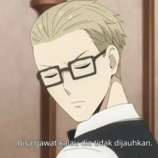 🚰 Bisa gawat kalau dia tidak dijauhkan. man, bril, indo, persoon telegram sticker