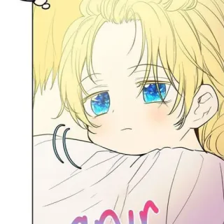 💫 amour niño/niña, rubia, lindo/linda, manhwa, ojos azules telegram sticker