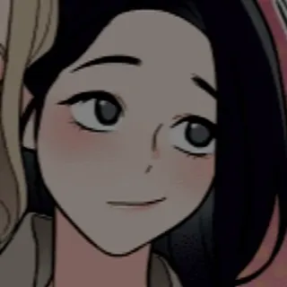 😋 Desenho animado, Anime, Mulher, Mulher, Rosto, Pessoa telegram sticker