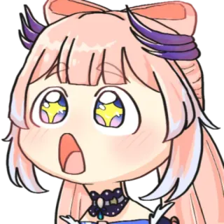 🤩 Sangonomiya Kokomi Genshin Impact Anime, Genshin Impact, Sangonomiya Kokomi, süß, geschockt whatsapp sticker
