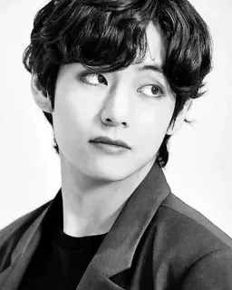 😕 V kpop, bts, v, sänger, idol, taehyung telegram sticker