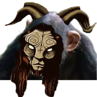 🙈 goat, demon, horns, creature, fantasy telegram sticker