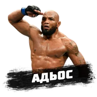👋 АДЬОС combattente, MMA, atleta, sport, saluto telegram sticker