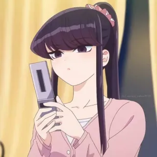 🙁 Komi Shouko Komi Can't Communicate 코미 양은 커뮤증입니다, 코미, 애니메이션, 만화, 캐릭터, 소녀 telegram sticker