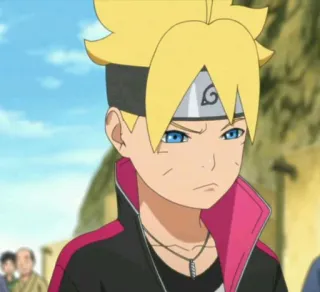 😒 Boruto Uzumaki Boruto Anime, Cartone animato, Boruto Uzumaki, Personaggio, Adolescente, Capelli biondi, Occhi azzurri telegram sticker