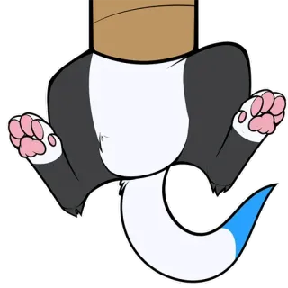 😜 gatto, animale, carino, cartone animato, illustrazione, adesivo telegram sticker