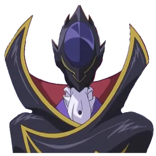 🎭 Zero Code Geass anime, mask, Zero, Code Geass telegram sticker