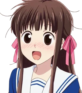 🥺 Tohru Honda Fruits Basket Аниме, Манга, Персонаж, Милый, Девушка, Fruits Basket, Тору Хонда telegram sticker