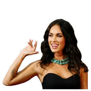 👄 Megan Fox attrice, celebrità, ritratto, donna telegram sticker