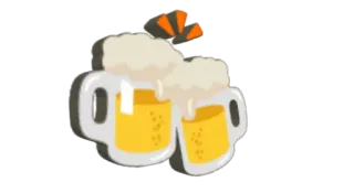 🍻 beer, cheers, celebration, drink, alcohol, mugs, toast telegram sticker