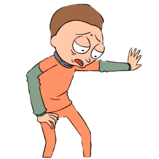 😨 Morty Smith Rick and Morty cartone animato, Morty, Rick e Morty, animato, triste whatsapp sticker