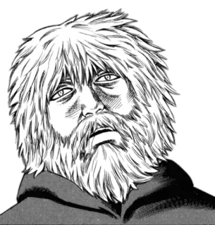 ✝ mężczyzna, broda, twarz, stary, portret telegram sticker