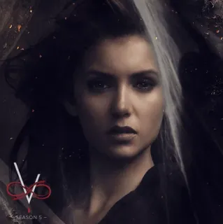🥀 VS serie de tv, vampiro, drama, mujer, actriz, retrato telegram sticker