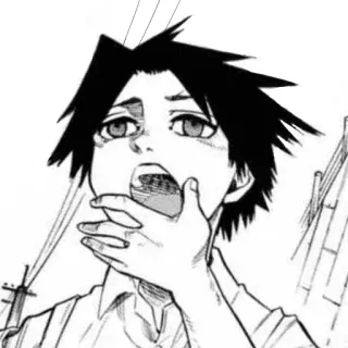 🥱 Manga, Anime, Biểu cảm, Sốc, Ngạc nhiên telegram sticker
