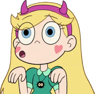 😯 Star Butterfly Star vs. the Forces of Evil การ์ตูน, เจ้าหญิง, เวทมนตร์, แอนิเมชัน, ดาว telegram sticker