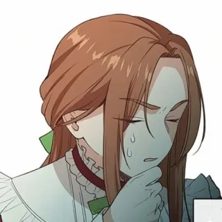 👗 anime, llorando, mujer, triste, lágrimas, retrato telegram sticker