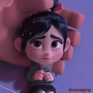 ☹️ Vanellope von Schweetz Wreck-It Ralph @cocopry Dibujos animados, Disney, Película, Vanellope, ¡Rompe Ralph!, Personaje telegram sticker