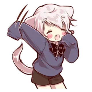 😆 Anime, Carino, Cane, Chibi, Kawaii telegram sticker