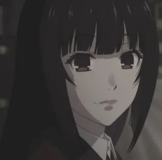 🤑 Yumeko Jabami Kakegurui Anime, Kakegurui, Yumeko Jabami, Jeux d'argent, École whatsapp sticker