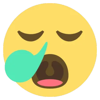 😪 Emoji, Schlaf, Erschöpfung, Müde, Schlafend whatsapp sticker