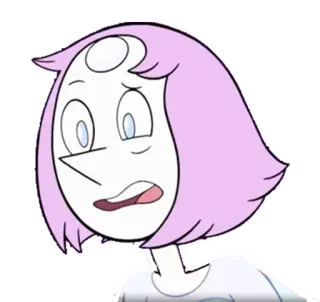 😕 Pearl Steven Universe kreskówka, Pearl, Steven Universe, postać, animacja telegram sticker