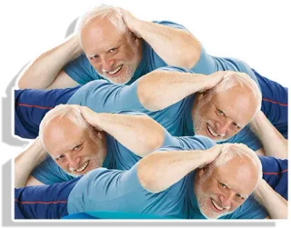 😏 Hide the Pain Harold Мем, Интернет-мем, Стоковое фото, Hide the Pain Harold, Парень, Улыбка telegram sticker