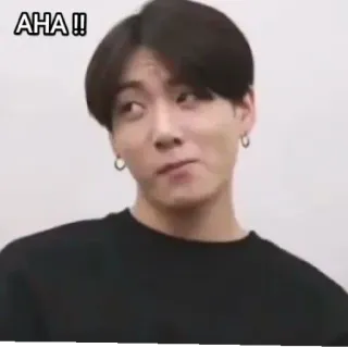 😄 AHA !! 얼굴, 사람, 남자, K팝 telegram sticker