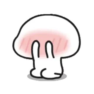 ☁ süß, erröten, figur, kawaii, aufkleber telegram sticker