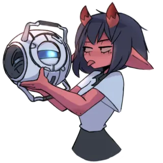 😠 Wheatley Portal telegram sticker
