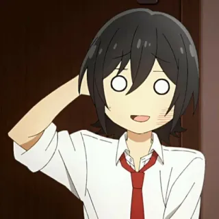 😅 anime, impactado, sorprendido, Horimiya telegram sticker